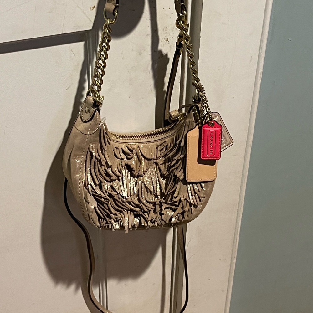 Vintage Coach Poppy 1941 Mini Hobo Fringe Bag - Picture 7 of 11